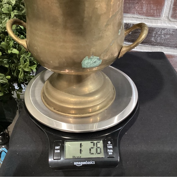 🟡 Vintage Solid Brass Caldron With Handles - Patina - Collectible - Heavy - Nice - Picture 12 of 12